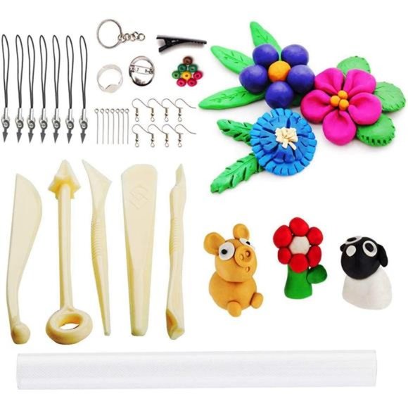 Polymer Clay Starter Kit w/ Sculpting Tool, Safe & Non-Toxic, 50 Colors for Kid - Picture 7 of 7